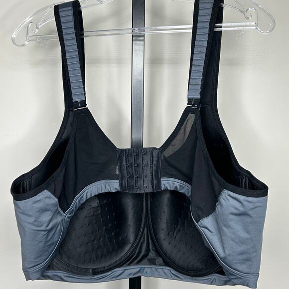 Livi Sports Bra-48D-gray black adjustable underwire‎ - Picture 3 of 4